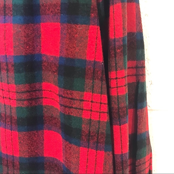 Pendleton Shacket Flannel Shirt Red Plaid Button Down Jacket Pockets - Picture 7 of 8